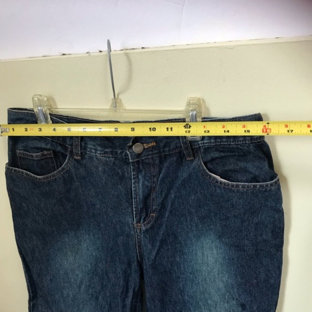 Prenatal Vintage Y2K Floral Embroidered Flare Jeans Mid High Rise Straight Leg 8 - Picture 15 of 15